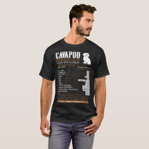 Tshirt för älskare för husdjur för Cavapoo T Shirt