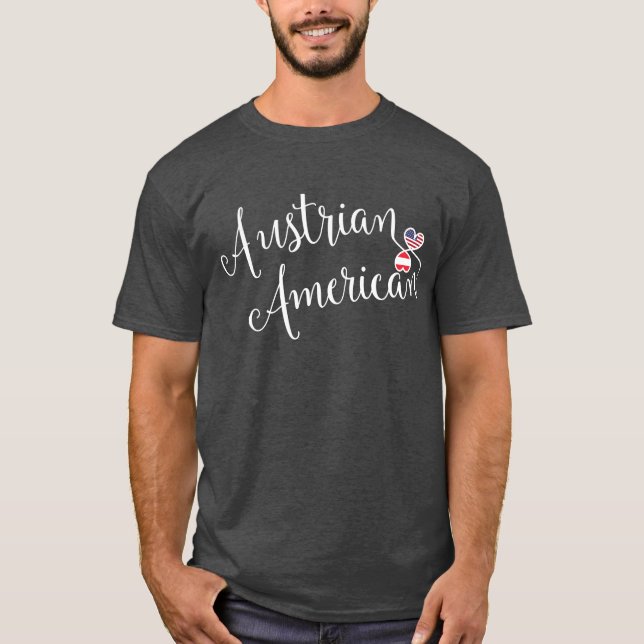 Tshirt för amerikanska entwated Hearts T-shirt (Framsida)