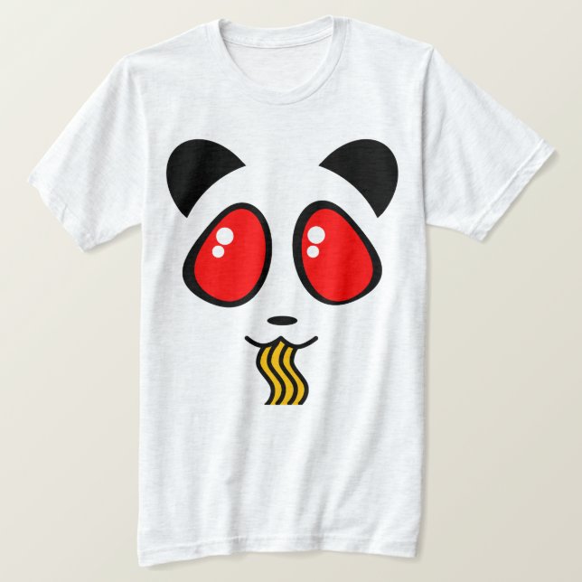 TSHIRT FÖR ANSIKTE FÖR KAMEN-RAMENPANDA TEE SHIRT (Design framsida)