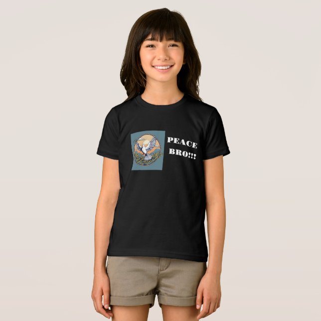 Tshirt för barn med fredssymbol t shirt (Framsida Full)
