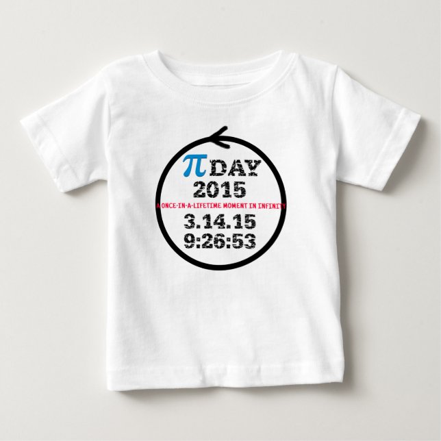 Tshirt för bebis för Pi-dag 2015 Tröja (Framsida)