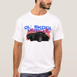 Tshirt för bil för old schoolmuskeluppladdare t-shirt