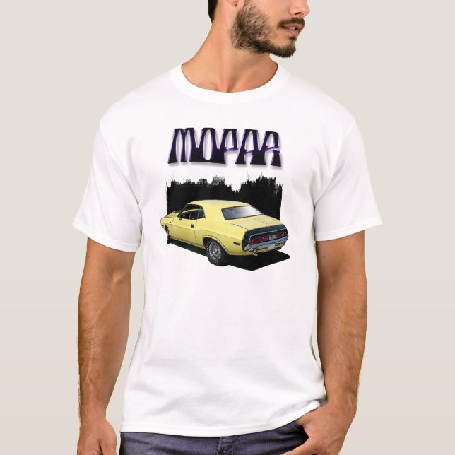 Tshirt för bil för utmanare för Mopar Tee (Framsida)