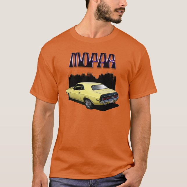 Tshirt för bil för utmanare för Mopar Tee (Framsida)