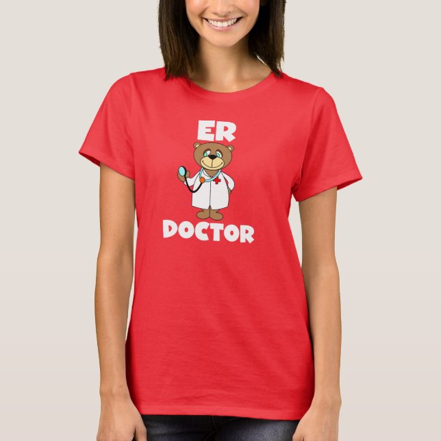 Tshirt för björnER-doktor Tröja (Framsida)