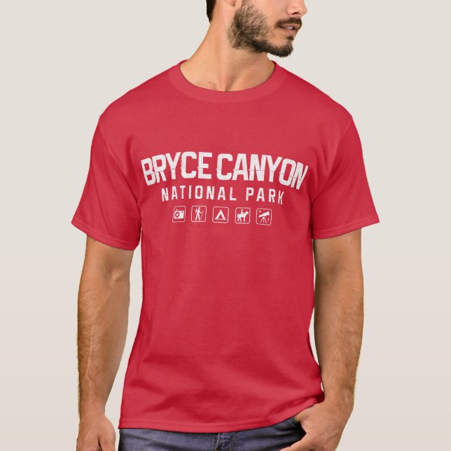 Tshirt för Bryce kanjonnationalpark (mörk) Tee (Framsida)