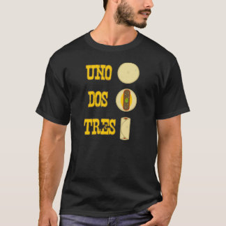Tshirt för Burrito för Uno-DOS Tres Tee Shirt