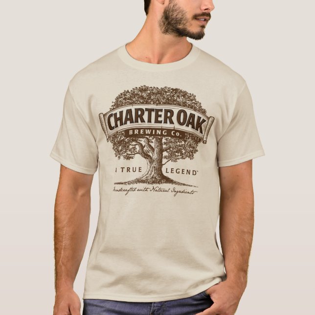 TShirt för charterOaklångärmad T-shirt (Framsida)