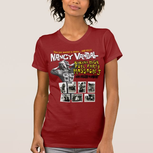 TShirt för damer för kick för Nancy Vandalbikini Tee (Framsida)