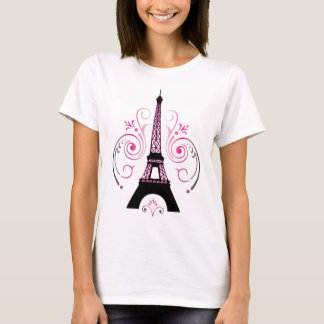 Tshirt för design för Eiffel torn grafisk T-shirt