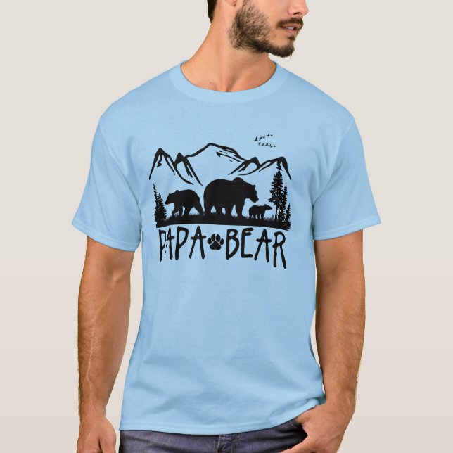 TShirt för det fria för pappaBjörn underbar Tee (Framsida)