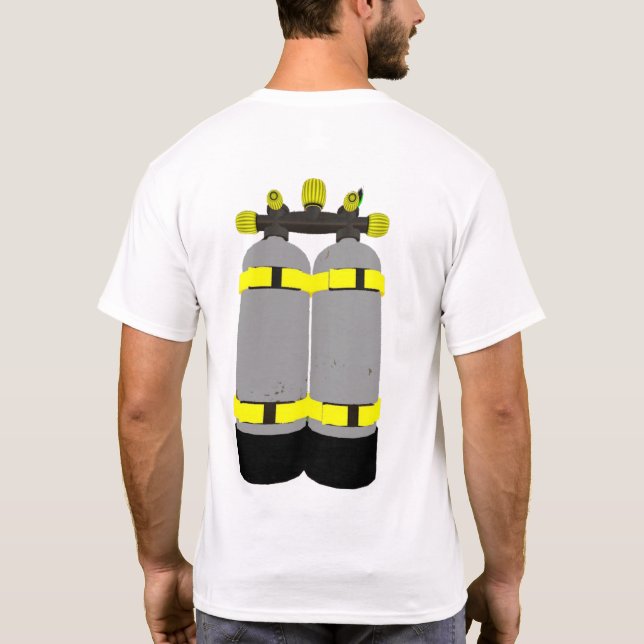 tshirt för dykatankdykare t-shirt (Baksida)