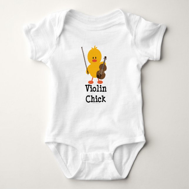 Tshirt för fiolchickRaglan Tee (Framsida)