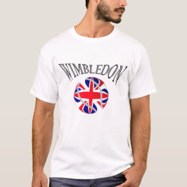 Tshirt för flagga för Wimbledon tennisUK Tröja