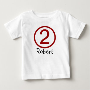 Tshirt för födelsedag för ålder- och namnanpas tee