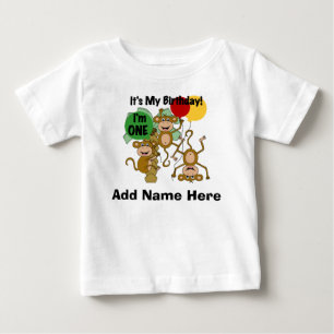 Tshirt för födelsedag för personligapasken 1st t-shirt