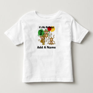 Tshirt för födelsedag för personligapasken 2nd t shirt