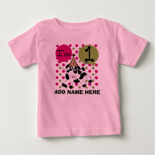 Tshirt för födelsedag för personligrosako 1st tee shirt
