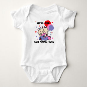 Tshirt för födelsedag för tvilling- flickor fö tröja