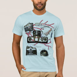 Tshirt för fotografi för modekameraöga tröja