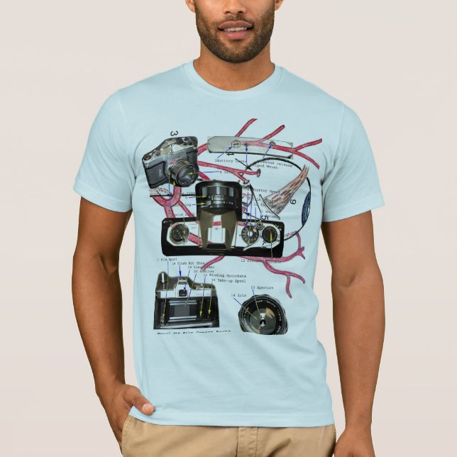 Tshirt för fotografi för modekameraöga tröja (Framsida)