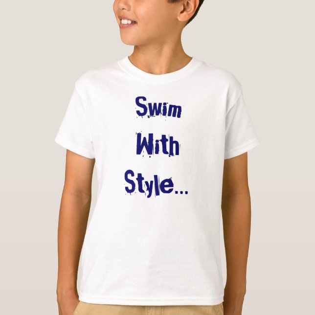 Tshirt för fristilungesimma tröja (Framsida)