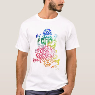 Tshirt för Ganesh Mantravattenfärg Tröja