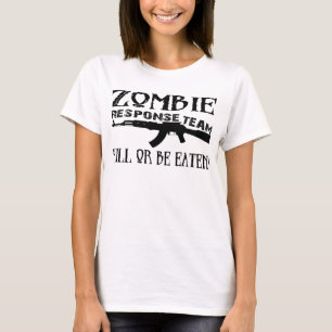 Tshirt för Geek för Zombiesvarslag T Shirt
