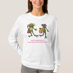 Tshirt för groda för bästa vänför evigt BFF Tee