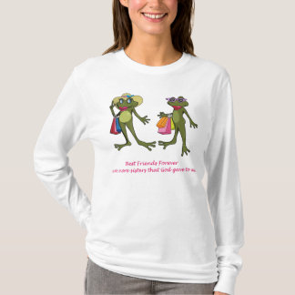 Tshirt för groda för bästa vänför evigt BFF Tee
