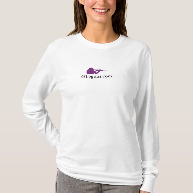 Tshirt för GTSguns.com vitlångärmad Tee Shirt (Framsida)