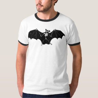 Tshirt för Halloween fladdermössskelett T-shirt