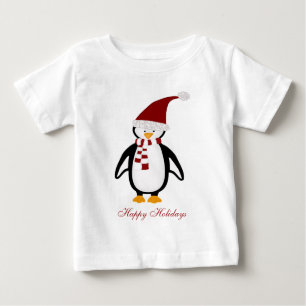 Tshirt för julpingvinbaby tröja