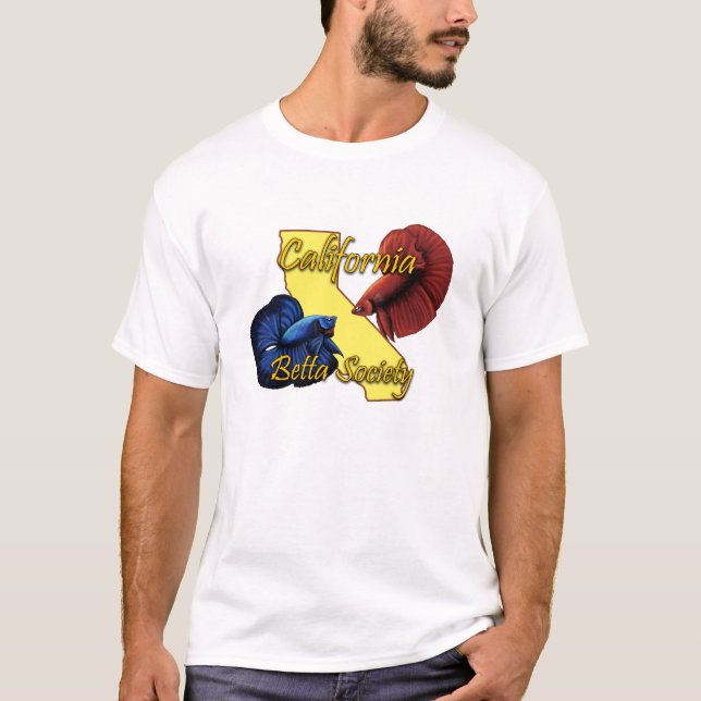 Tshirt för Kalifornien Betta samhällelogotyp Tee Shirt (Framsida)