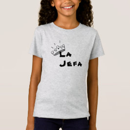 Tshirt "för LaJefa" liten flicka T Shirt