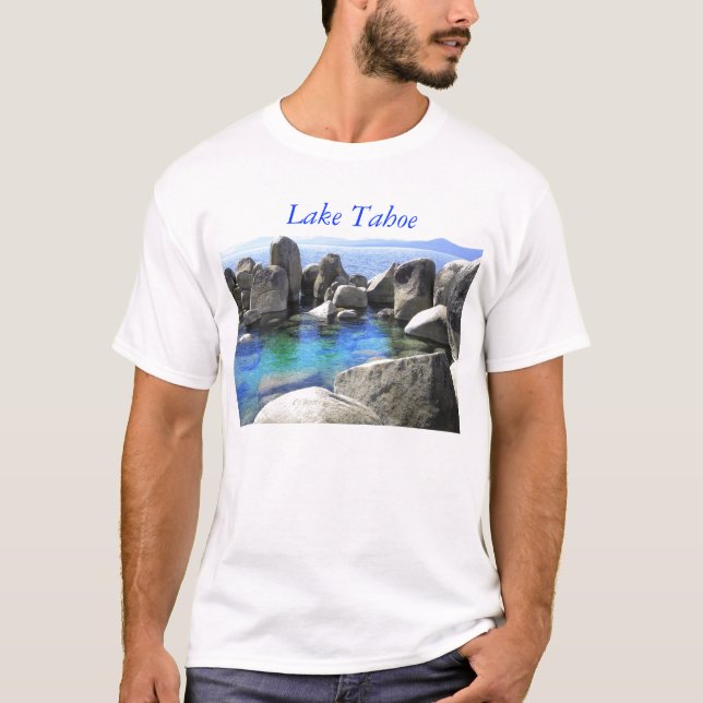Tshirt för Lake Tahoe smaragdvatten Tröja (Framsida)