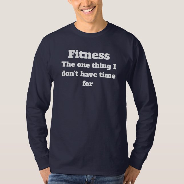 Tshirt för långärmad av Fitness-definition Tee Shirt (Framsida)