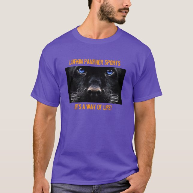 Tshirt för långärmad för Lufkin pantersportar Tee Shirt (Framsida)