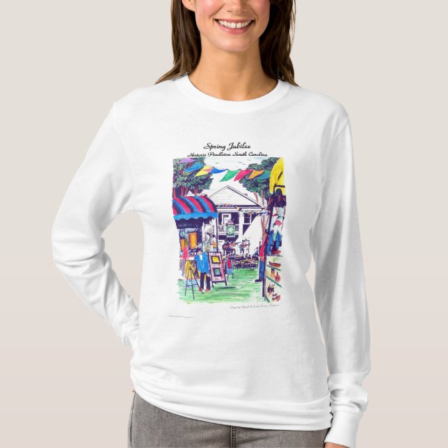 Tshirt för långärmad för vårJubileedamer T-shirt (Framsida)