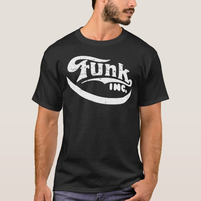 Tshirt för logotyp för FunkInc bekymrad Tee Shirt (Framsida)