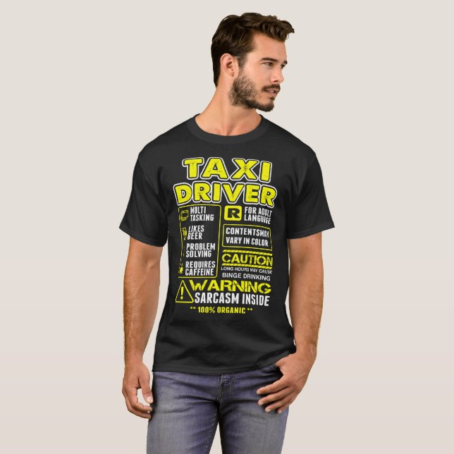 Tshirt för Multitaskingtaxichaufför Tröja (Hel framsida)
