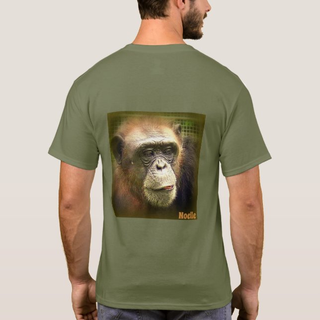 Tshirt för Noelle schimpansrädding T Shirt (Baksida)