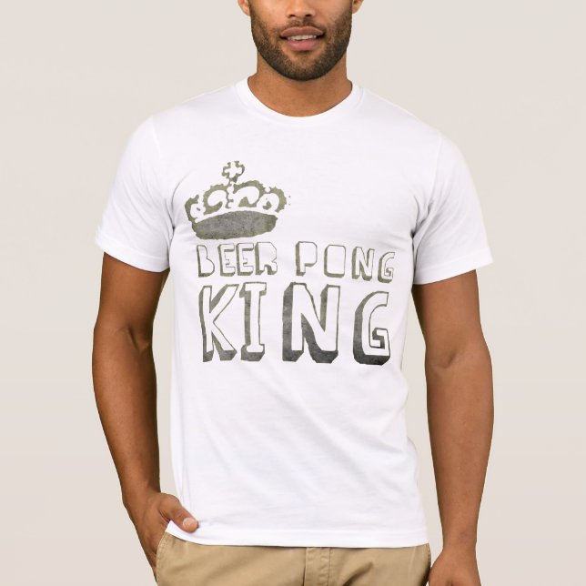 TShirt för ölPong kung Tee Shirt (Framsida)