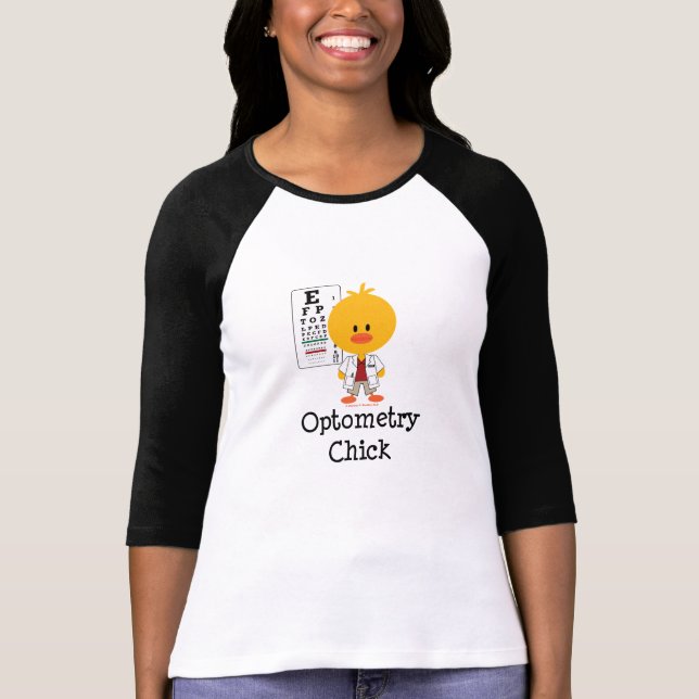 Tshirt för OptometrychickRaglan Tröja (Framsida)