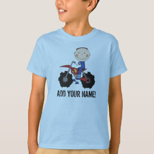 Tshirt för ryttare för pojkesmutscykel tee
