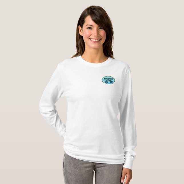 Tshirt för sländagrabblogotyp för kvinnor tröja (Hel framsida)
