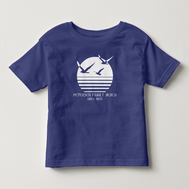 TShirt för småbarn för Petersen familjstrand Tröja (Framsida)