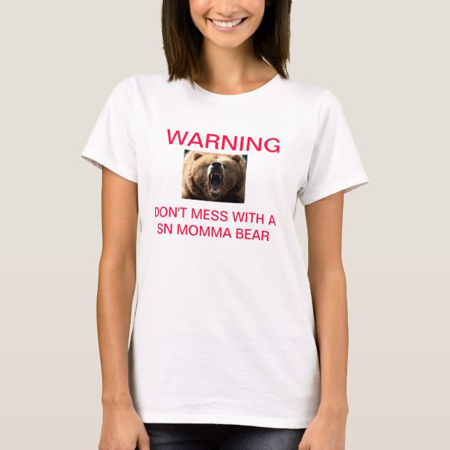 Tshirt för SNMomma björn T-shirt (Framsida)