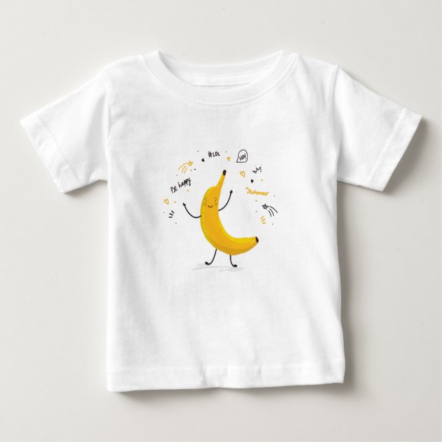 Tshirt för sommarbabybanan t shirt (Framsida)