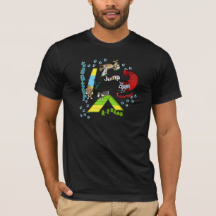 TShirt för tecknad hundAgilitymörk Tröja